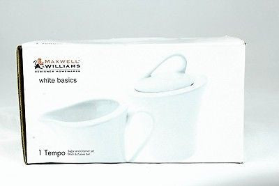 Maxwell and Williams "1 Tempo" White Basics Sugar & Creamer Set (2 sets) - LifeStylz