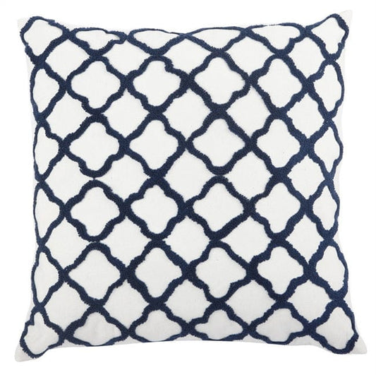 Quatrefoil Feather Cushion