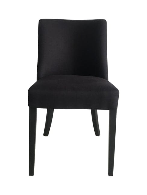 Cordelia Dining Chair Black  Chrome Ring