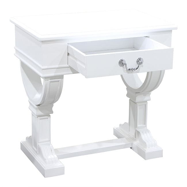 Curtis Decorator Bedside Table White