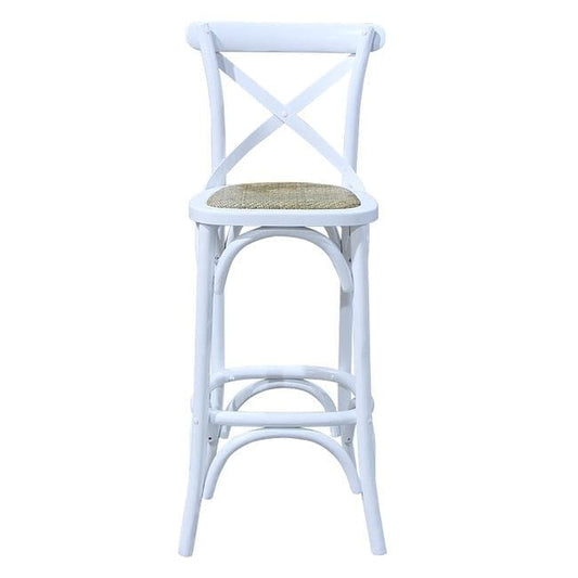 Crossback Barstool White