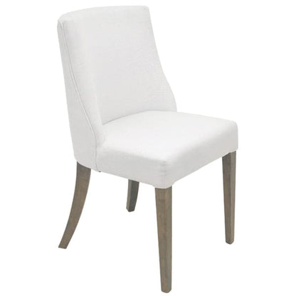 Ophelia Dining Chair White chrome ring