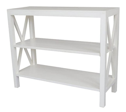 Catalina Crossed White Console