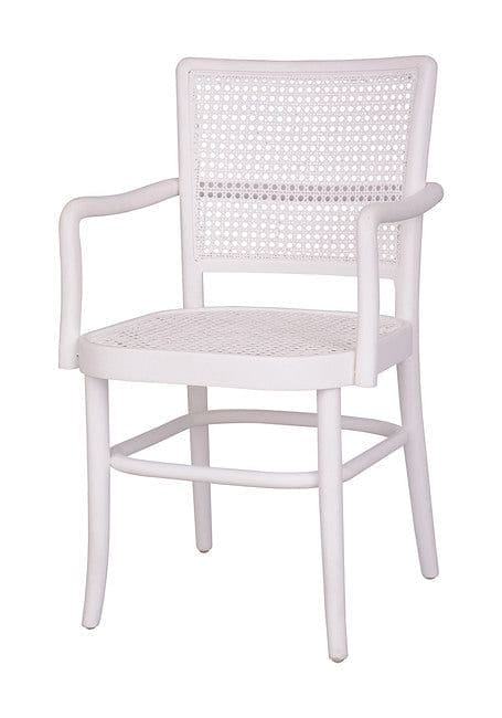 Palm Armed Rattan Dining Chair