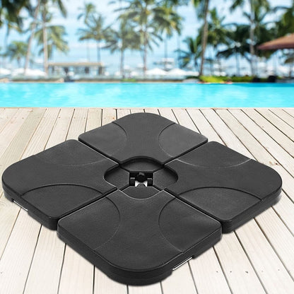 Instahut 50cm Outdoor Umbrella Base 4 Plates Stand Pod Cantilever