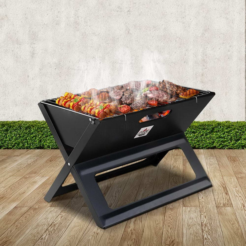 Grillz BBQ Grill Charcoal Smoker Foldable