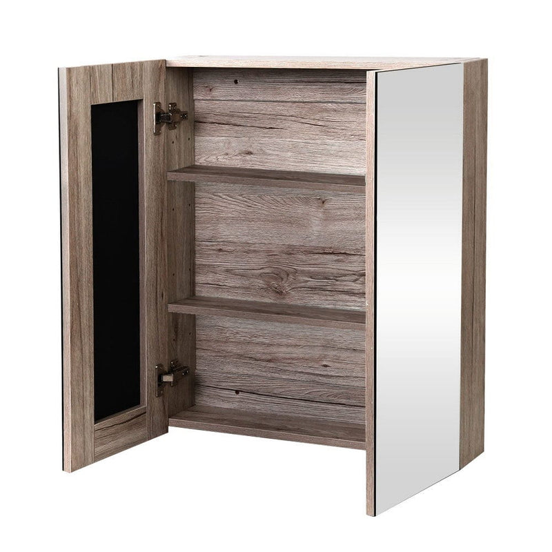 Cefito Bathroom Mirror Cabinet 600x720mm Oak