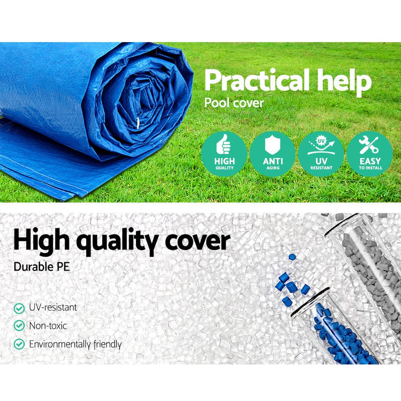 Bestway Pool Cover Fits 4.04x2.12m Above Ground Swimming Pool PE Blanket