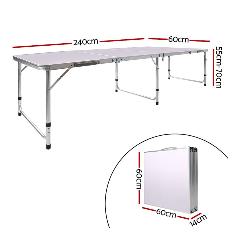 Portable Folding Camping Table 240cm