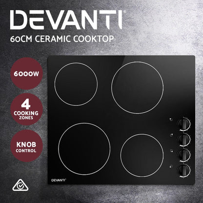 Devanti Electric Ceramic Cooktop 60cm