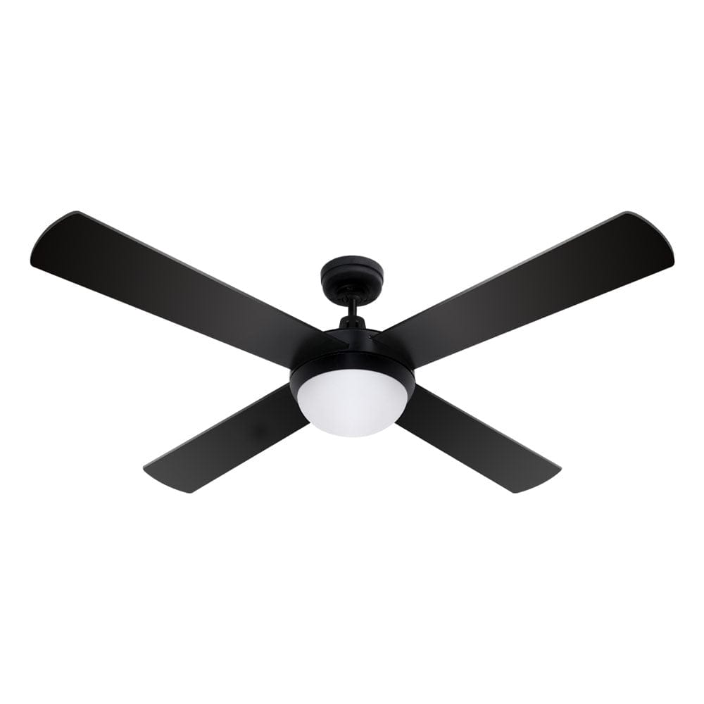 Devanti 52'' Ceiling Fan AC Motor w/Light w/Remote - Black