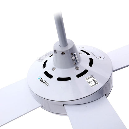 Devanti 52'' Ceiling Fan AC Motor w/Light w/Remote - White