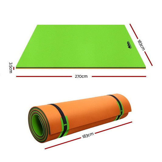 Weisshorn Floating Water Mat 2.7x1.8m Foam Pad Swimming Pool Island Platform