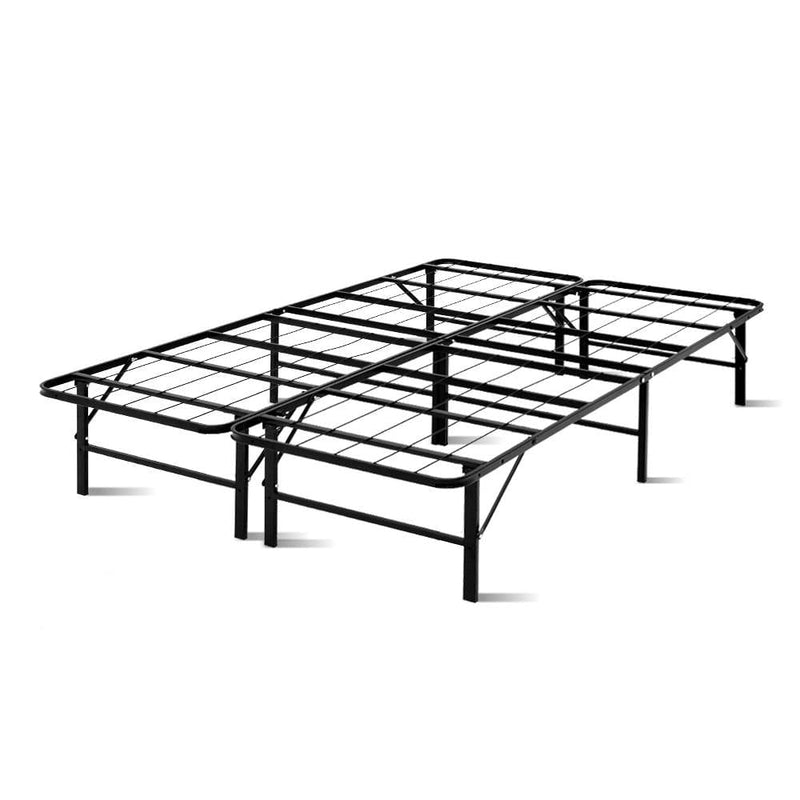 Artiss Folding Bed Frame Metal Base - Double