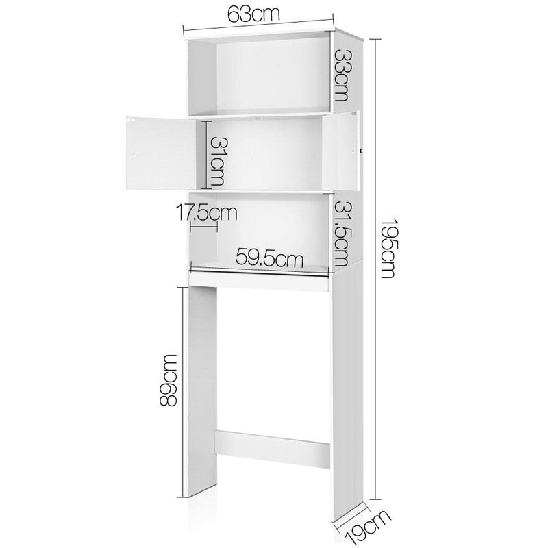 Artiss Bathroom Cabinet Over the Toilet Storage Shelf