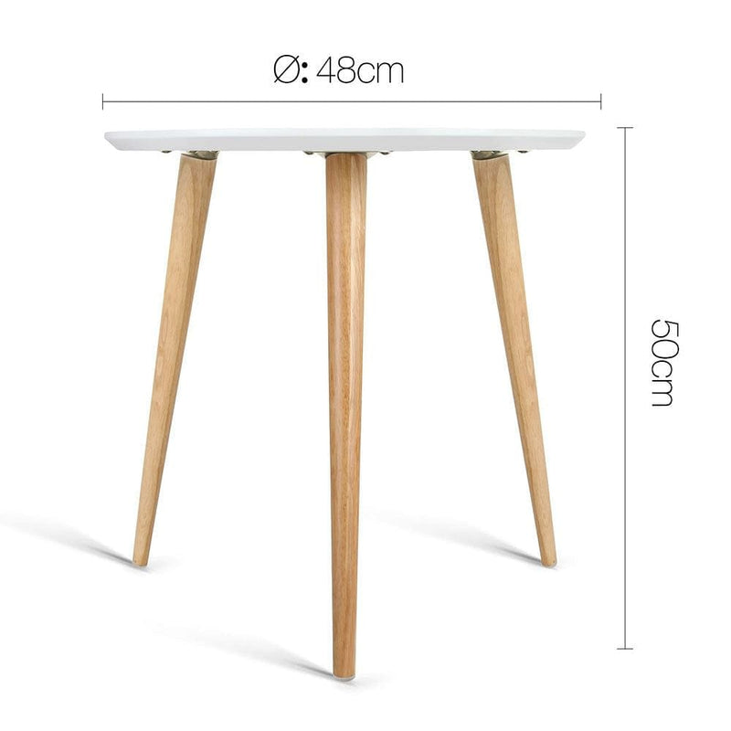 Artiss Coffee Table Round 50CM Callix