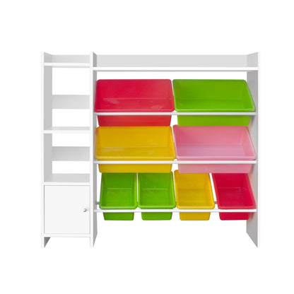 Keezi Kids Toy Box 8 Bins Bookshelf Storage Rack Organiser Toy Display