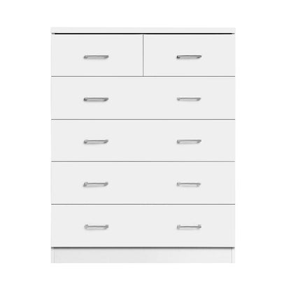 Artiss 6 Chest of Drawers - ANDES White