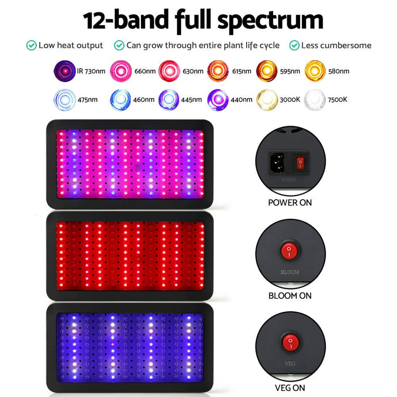 Greenfingers 1200W LED Grow Light Full Spectrum