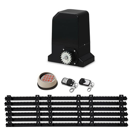 Lockmaster Automatic Sliding Gate Opener Kit Keypad 6M 1000KG