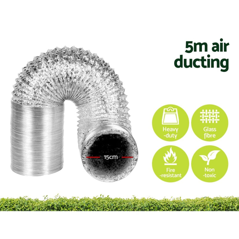 Greenfingers Grow Tent Light Kit 150x150x200CM 2000W LED 6" Vent Fan,Greenfingers Grow Tent Light Kit LED 2000W Full Spectrum 6" Vent 150x150x200CM