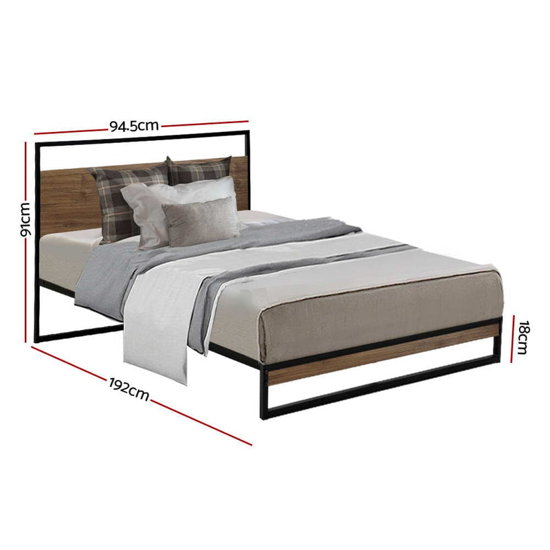 Artiss Bed Frame Single Size Metal Frame DANE