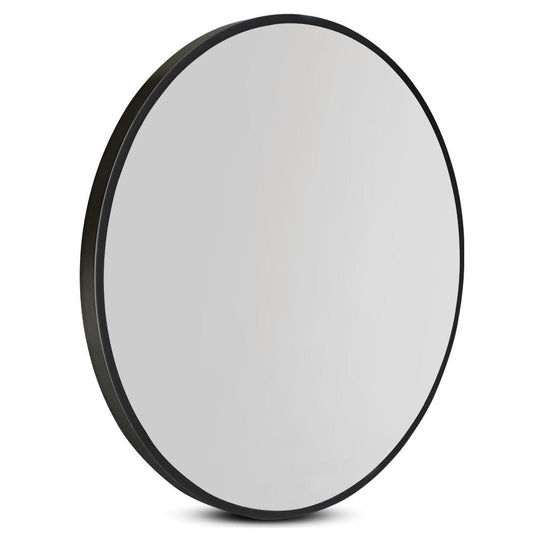 Embellir Wall Mirror Makeup 50cm Home Decor Framed Mirrors Bathroom Round Black