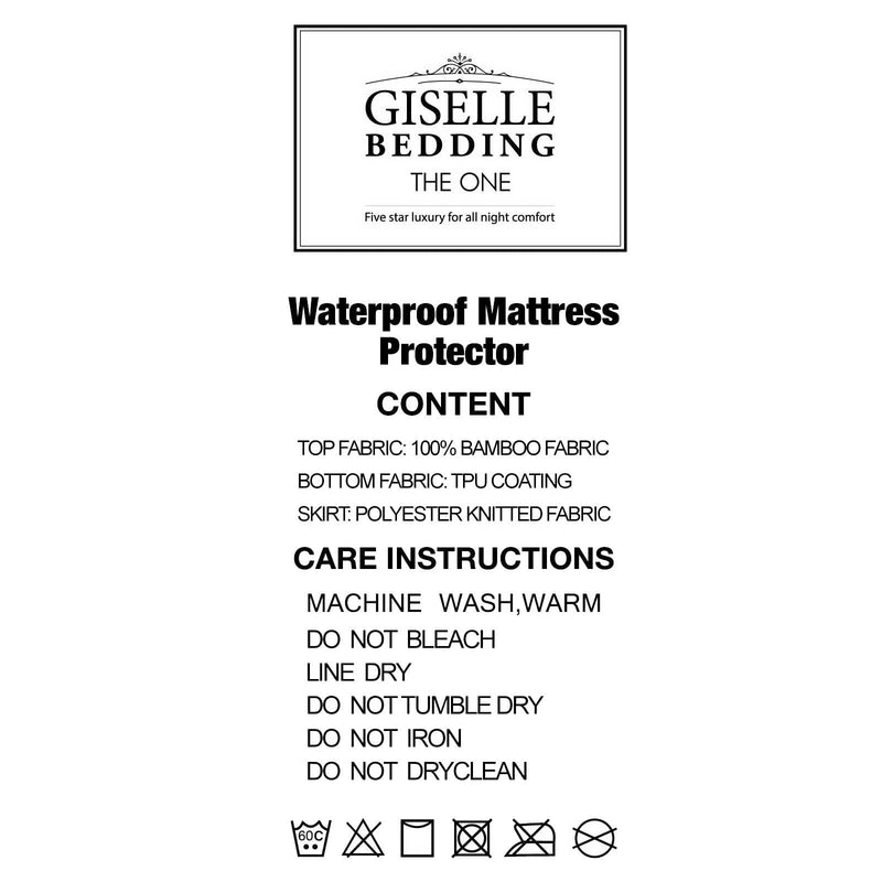 Giselle Bedding Mattress Protector King Single