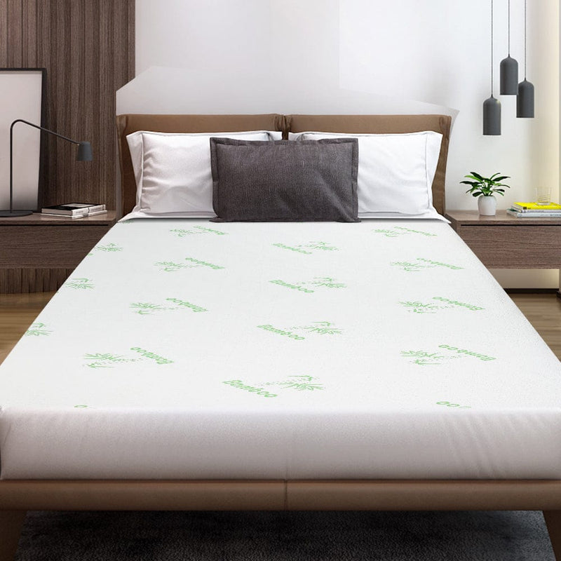 Giselle Bedding Mattress Protector Bamboo Double