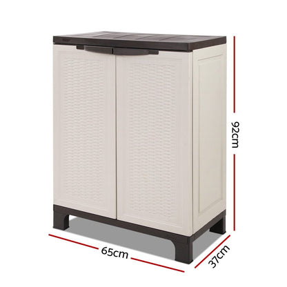 Gardeon Outdoor Storage Cabinet Cupboard Lockable Garage 92cm