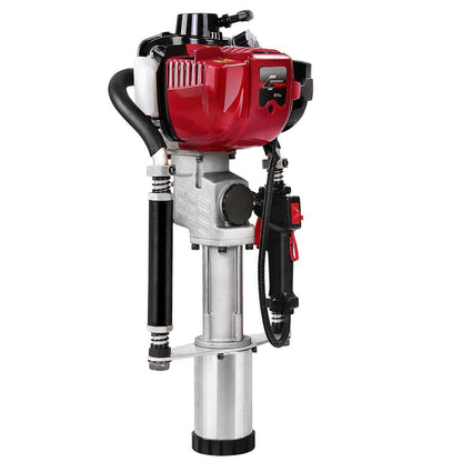 Giantz Petrol Post Driver 4-Stroke Rammer Pile Star Picket Fence Hole Drive Red