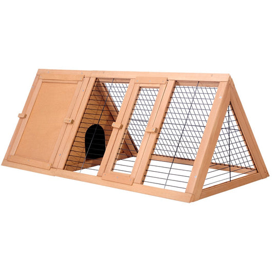 i.Pet Rabbit Hutch Chicken Coop 119cm x 51cm x 44cm Chicken Coop Large Run Wooden Cage Outdoor