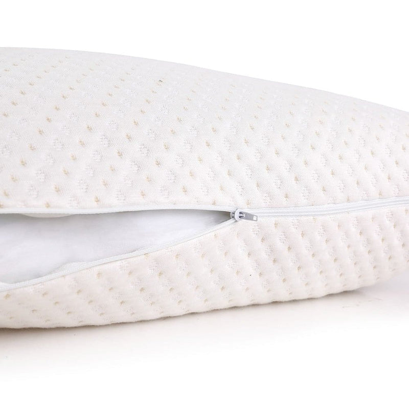 Giselle Bedding Memory Foam Pillow Bamboo Cover Twin Pack