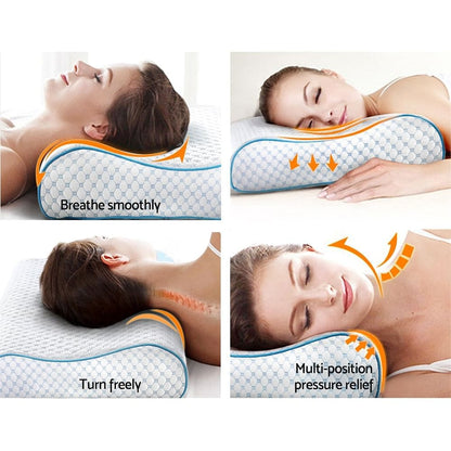 Giselle Bedding Memory Foam Contour Pillow Cool Gel