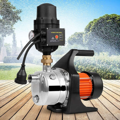 Giantz Garden Water Pump 1500W High Pressure Tank Rain Farm Irrigation Black