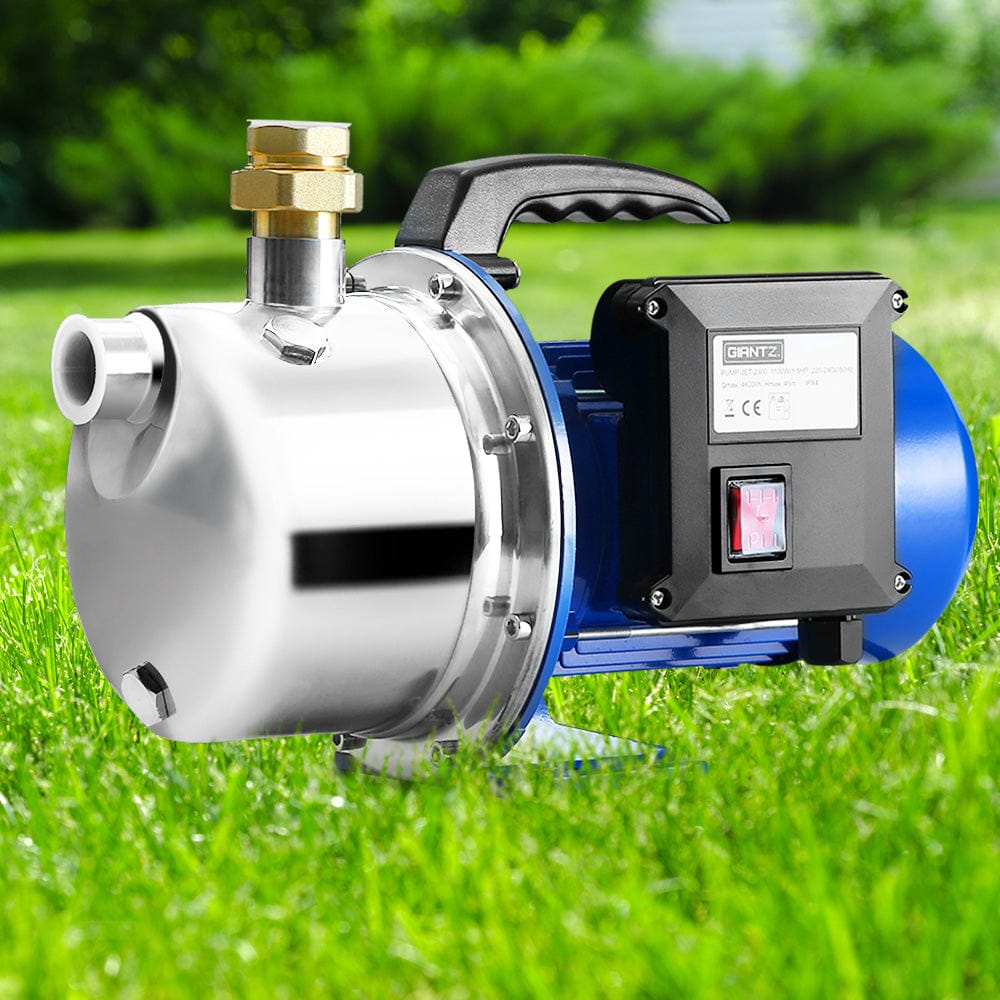 Giantz Garden Water Jet Pump High Pressure 1100W Tank Rain Farm Irrigation House