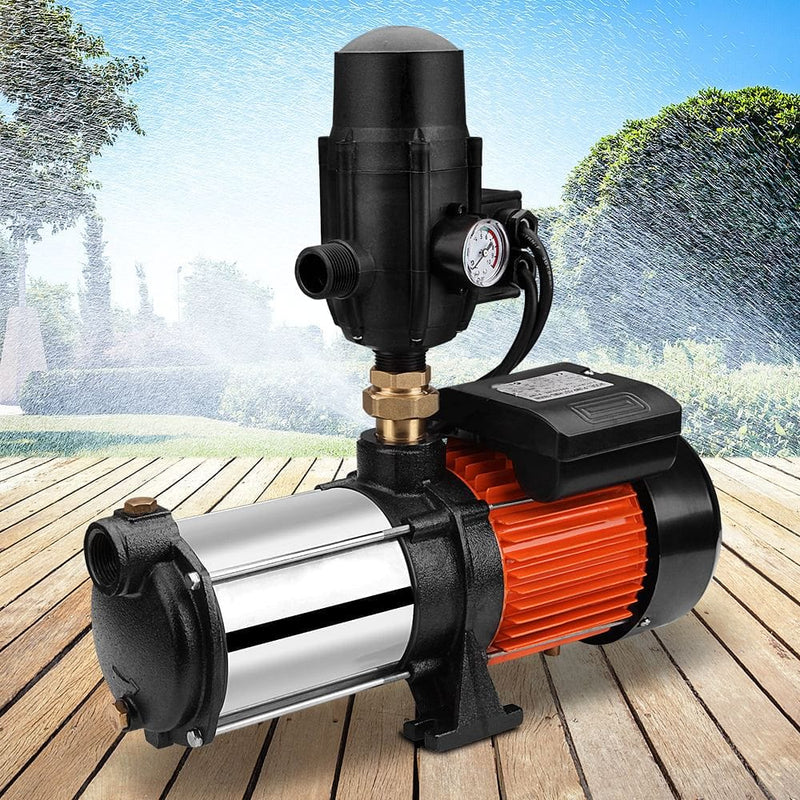 Giantz Garden Water Pump High Pressure 1800W Multi Stage Tank Rain Irrigation Black