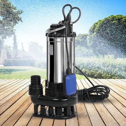 Giantz 2000W Submersible Dirty Water Pump Bore Tank Well Steel Automatic