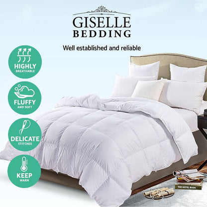 Giselle Bedding 700GSM Goose Down Feather Quilt Queen