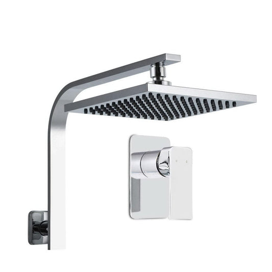 Cefito 8'' Rain Shower Head Wall Arm Square High Pressure Mixer Tap Chrome