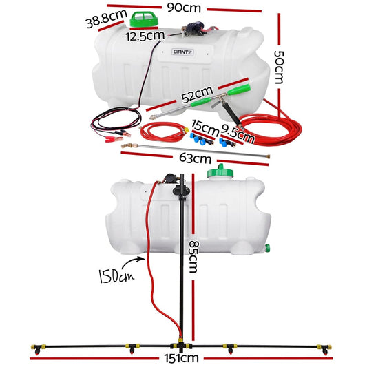 Giantz Weed Sprayer 100L 1.5M Boom Garden Spray