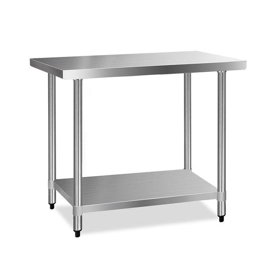 Cefito 1219x610mm Stainless Steel Kitchen Bench 430