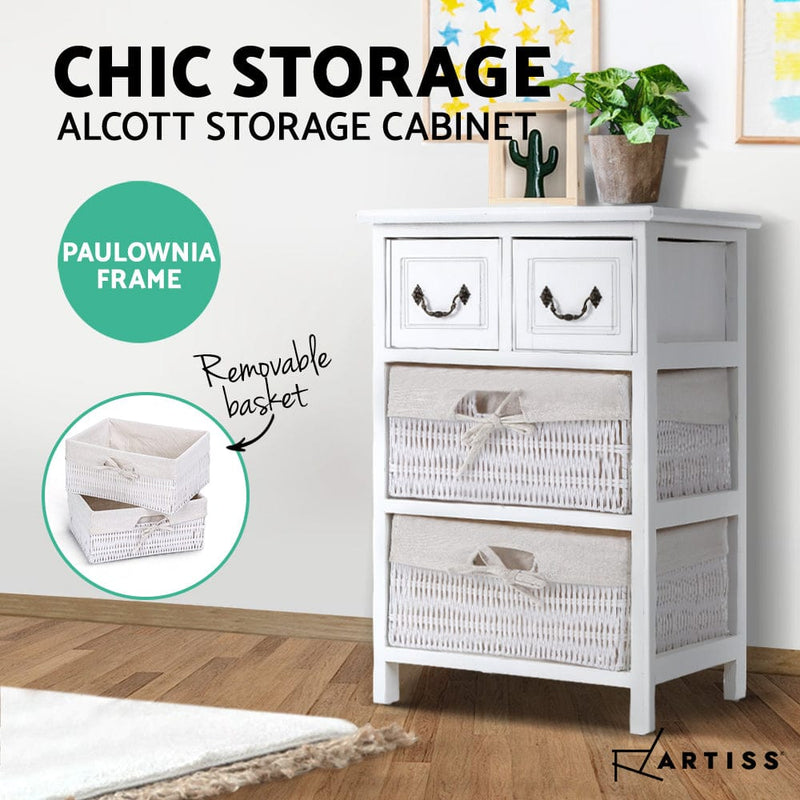 Artiss Storage Cabinet Dresser Chest of Drawers Bedside Table Bathroom Lamp Side