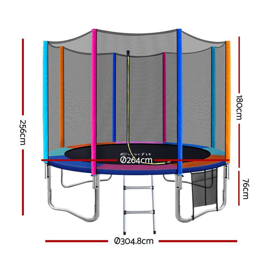 10FT Trampoline Everfit Kids Trampoline Rebounder