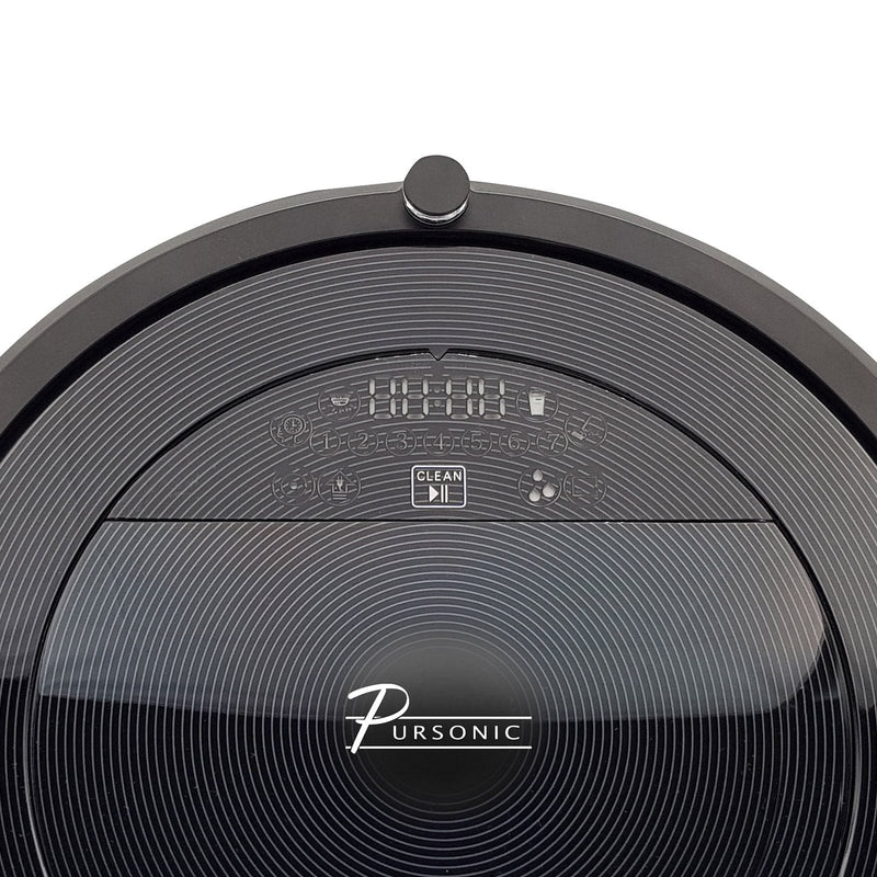 Pursonic i9 Robotic Vacuum Cleaner Carpet Floor Dry Wet Mopping Auto Robot Black  Black