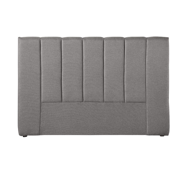 Milano Decor Valencia Mid Grey Bed Head Headboard Bedhead Upholstered - King - Mid Grey