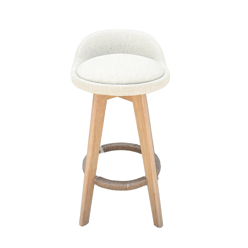 Milano Decor Phoenix Barstool Cream Chairs Kitchen Dining Chair Bar Stool - One Pack - Cream