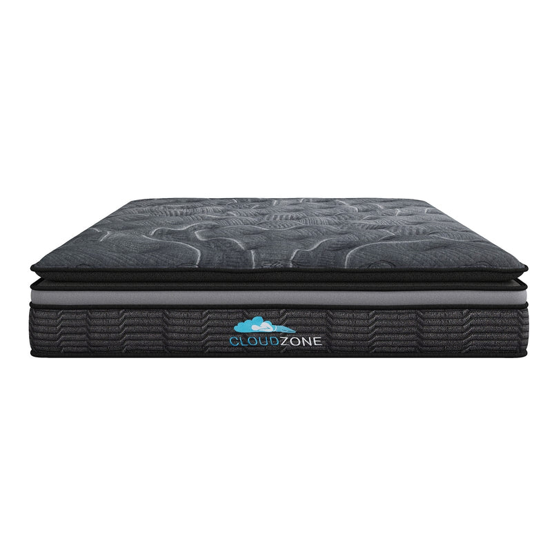 Cloud Zone Double Layer Euro Top Pocket Spring Mattress Plush Medium Firm 34cm - Single