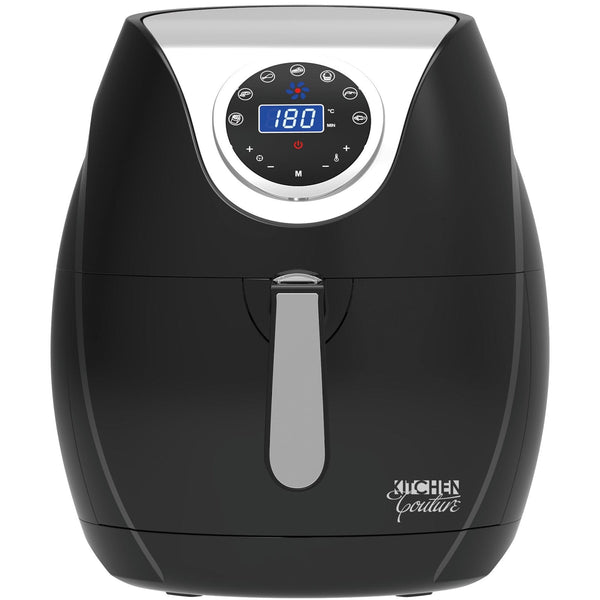 Kitchen Couture Digital Air Fryer 7L LED Display Low Fat Healthy Oil Free Black