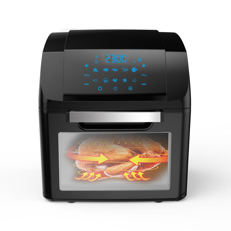 Kitchen Couture Air Fryer 14 Litre Multifunctional Digital Display Black 14 Litre Black